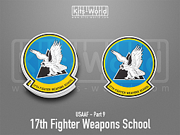 Kitsworld SAV Sticker - USAAF - 17th Fighter Weapons School 